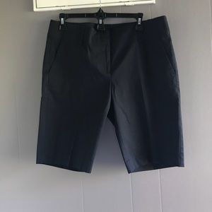 Navy blue mid length shorts